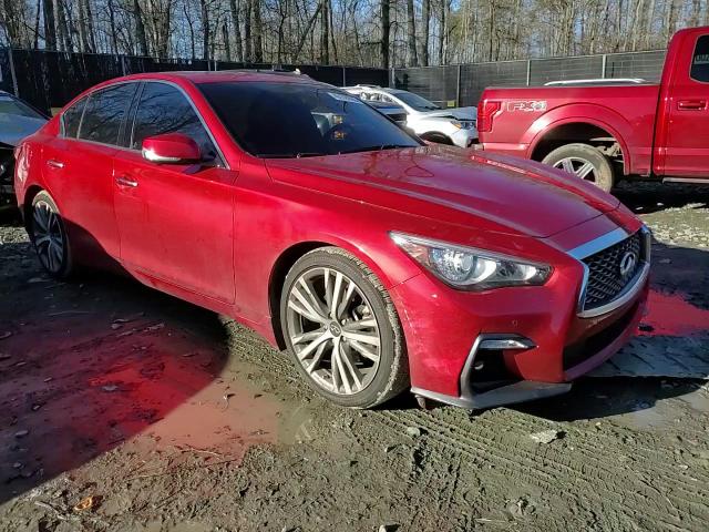 2021 Infiniti Q50 VIN JN1EV7CR7MM750796 Copart auction photo, side / rear end damage thumbnail 11