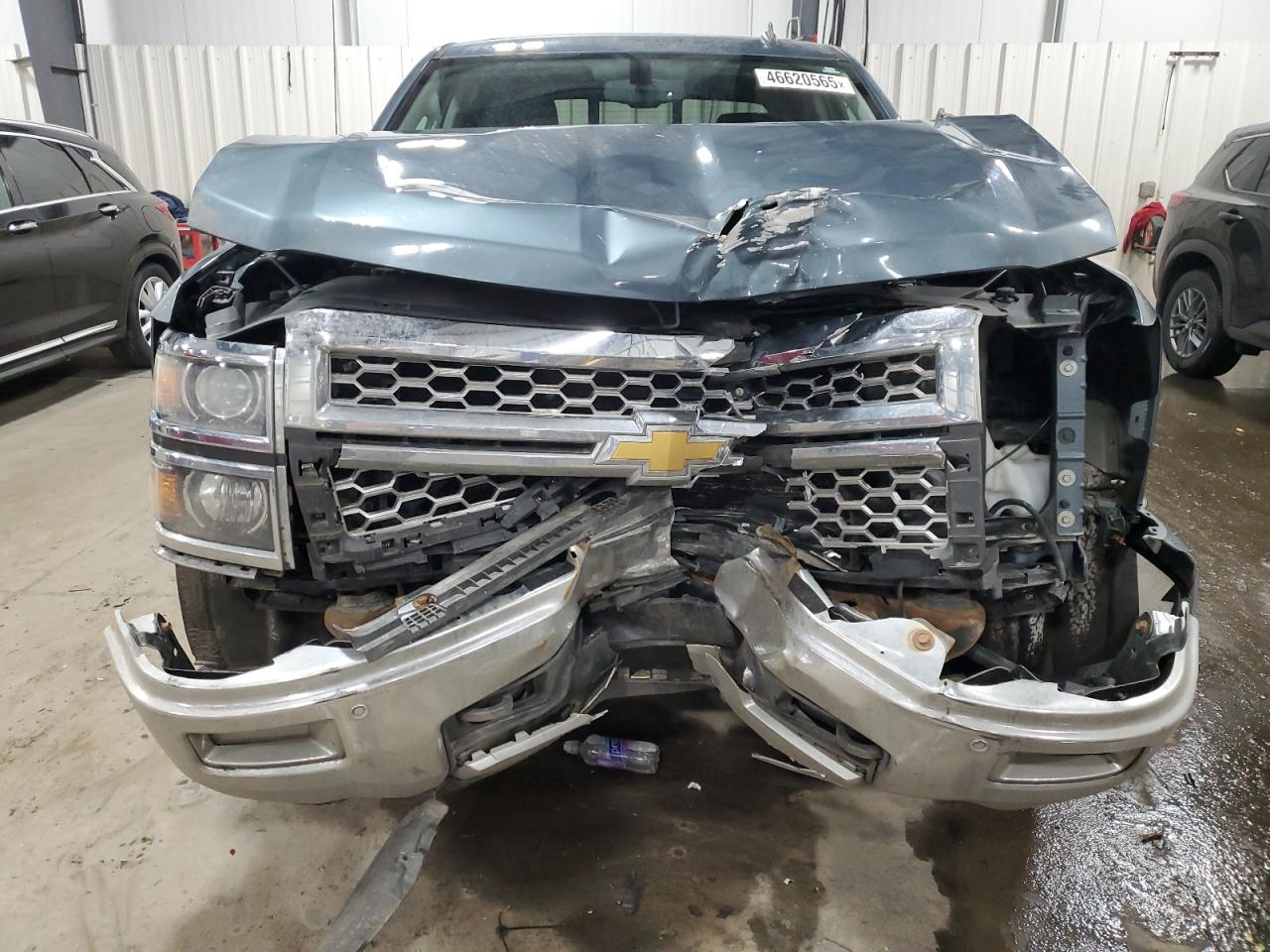 2014 Chevrolet Silverado VIN 3GCUKSEC9EG245991 Copart auction photo, front end / rear end damage thumbnail 5
