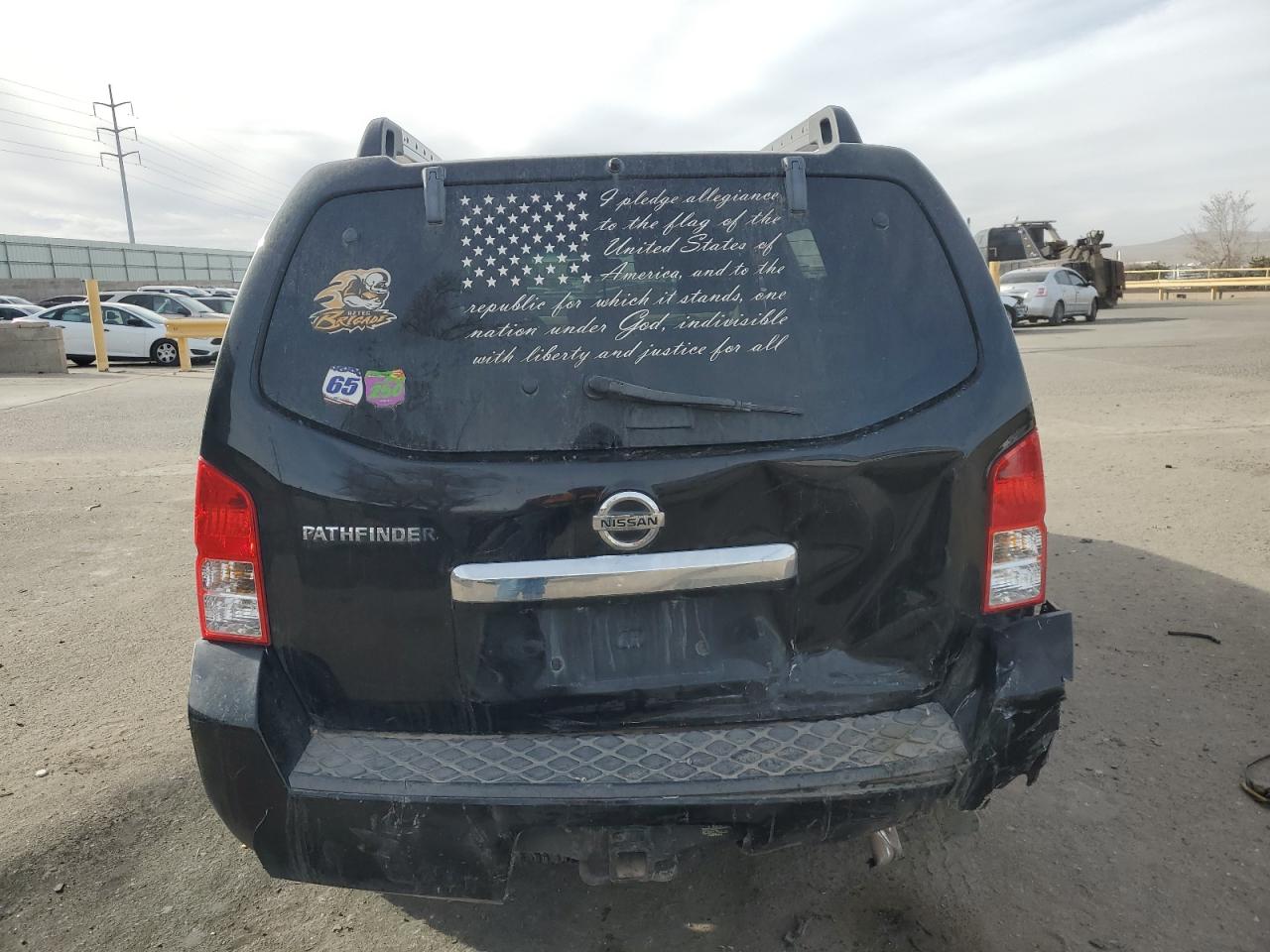2011 Nissan Pathfinder VIN 5N1AR1NB1BC614756 Copart auction photo, rear end damage thumbnail 6