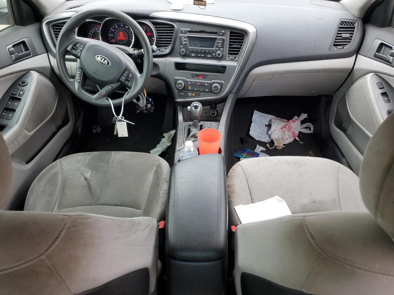 2013 KIA Optima VIN KNAGM4A74D5360173 Copart auction photo, vandalism / side damage thumbnail 8