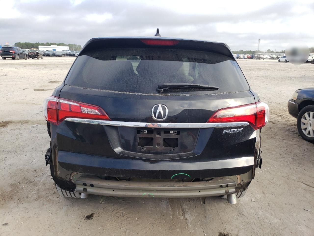 2016 Acura RDX VIN 5J8TB3H79GL009557 Copart auction photo, front end / rear end damage thumbnail 6