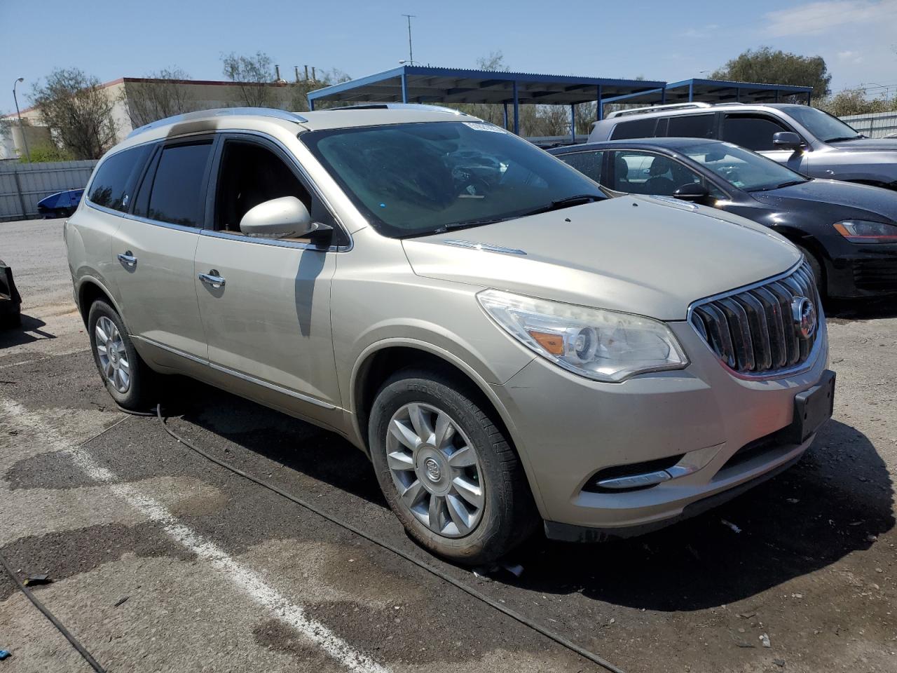 2015 Buick Enclave VIN 5GAKRBKD9FJ365520 Copart auction photo, burn - interior damage thumbnail 4