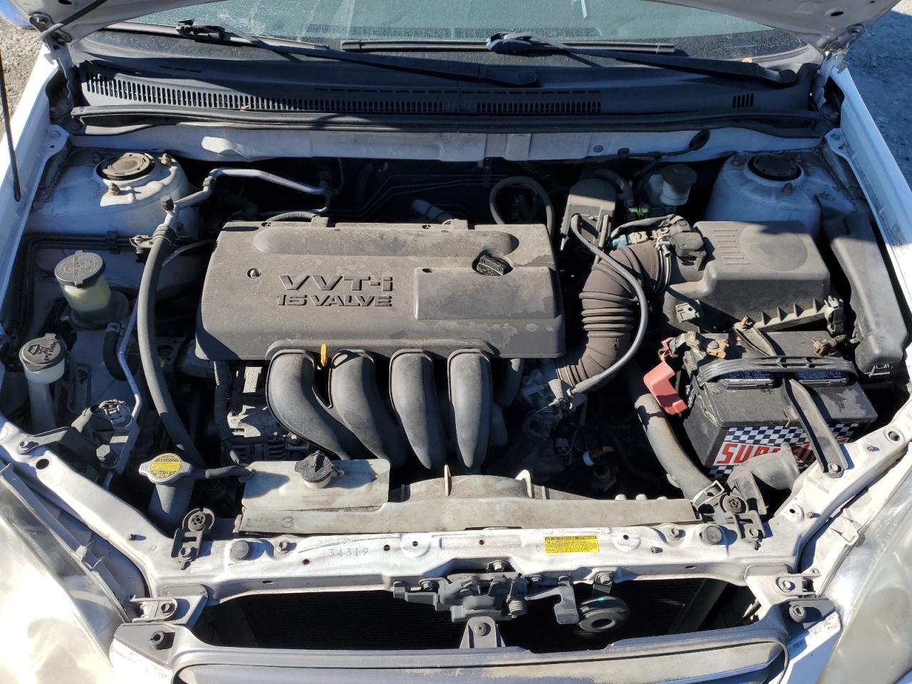 2004 Toyota Corolla VIN 1NXBR38E14Z206549 Copart auction photo, side / rear end damage thumbnail 11