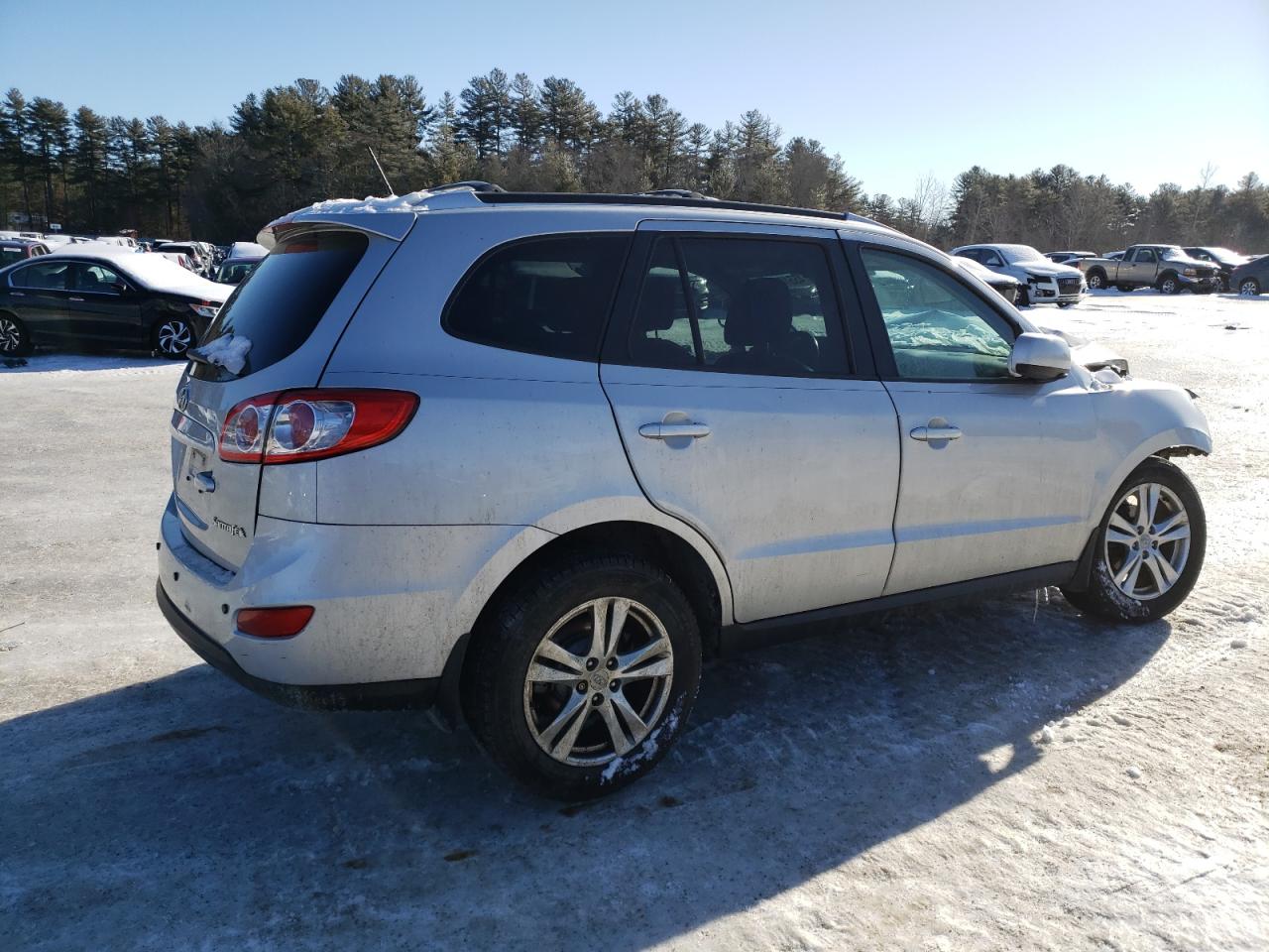 2011 Hyundai Santa Fe VIN 5XYZH4AG6BG046688 Copart auction photo, front end damage thumbnail 3