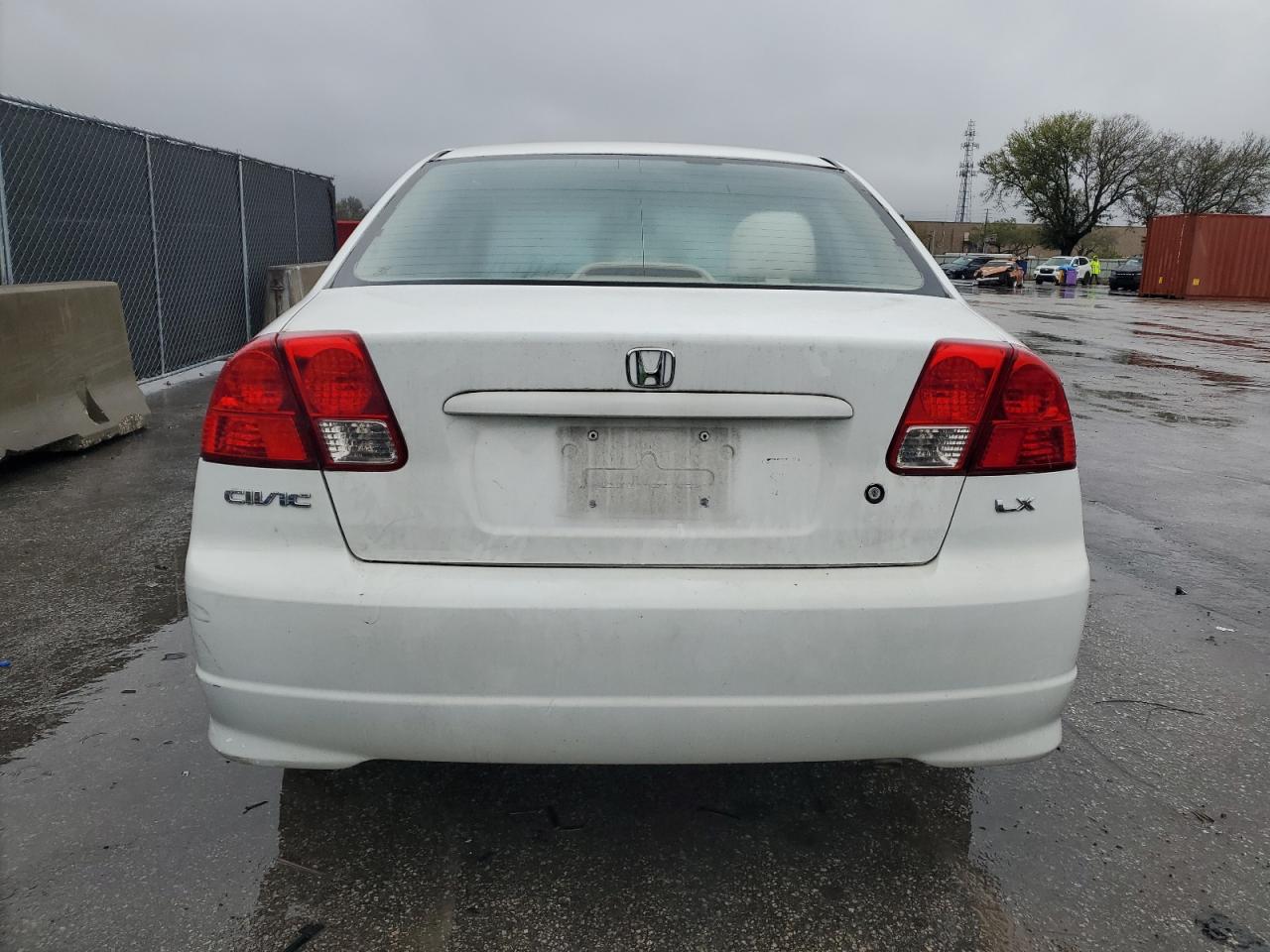 2004 Honda Civic VIN 2HGES165X4H614291 Copart auction photo, front end / side damage thumbnail 6