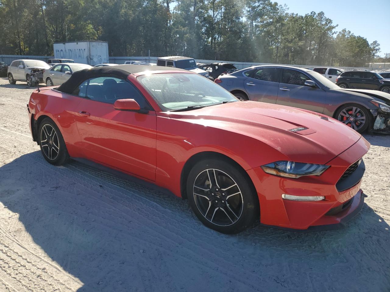 2021 Ford Mustang VIN 1FATP8UH1M5109377 Copart auction photo, front end / rear end damage thumbnail 4