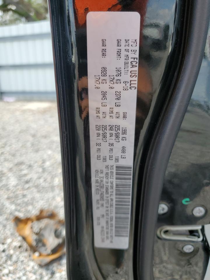 2018 Jeep Compass VIN 3C4NJCBB1JT469055 Copart auction photo, rear end / front end damage thumbnail 13