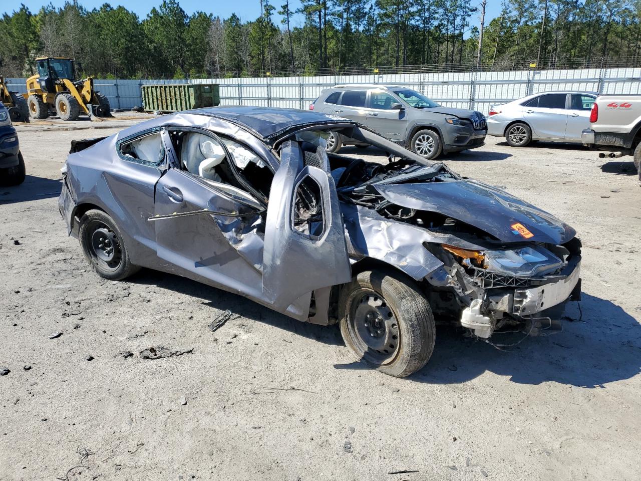 2014 Honda Civic VIN 2HGFG3B54EH524238 Copart auction photo, rollover damage thumbnail 4