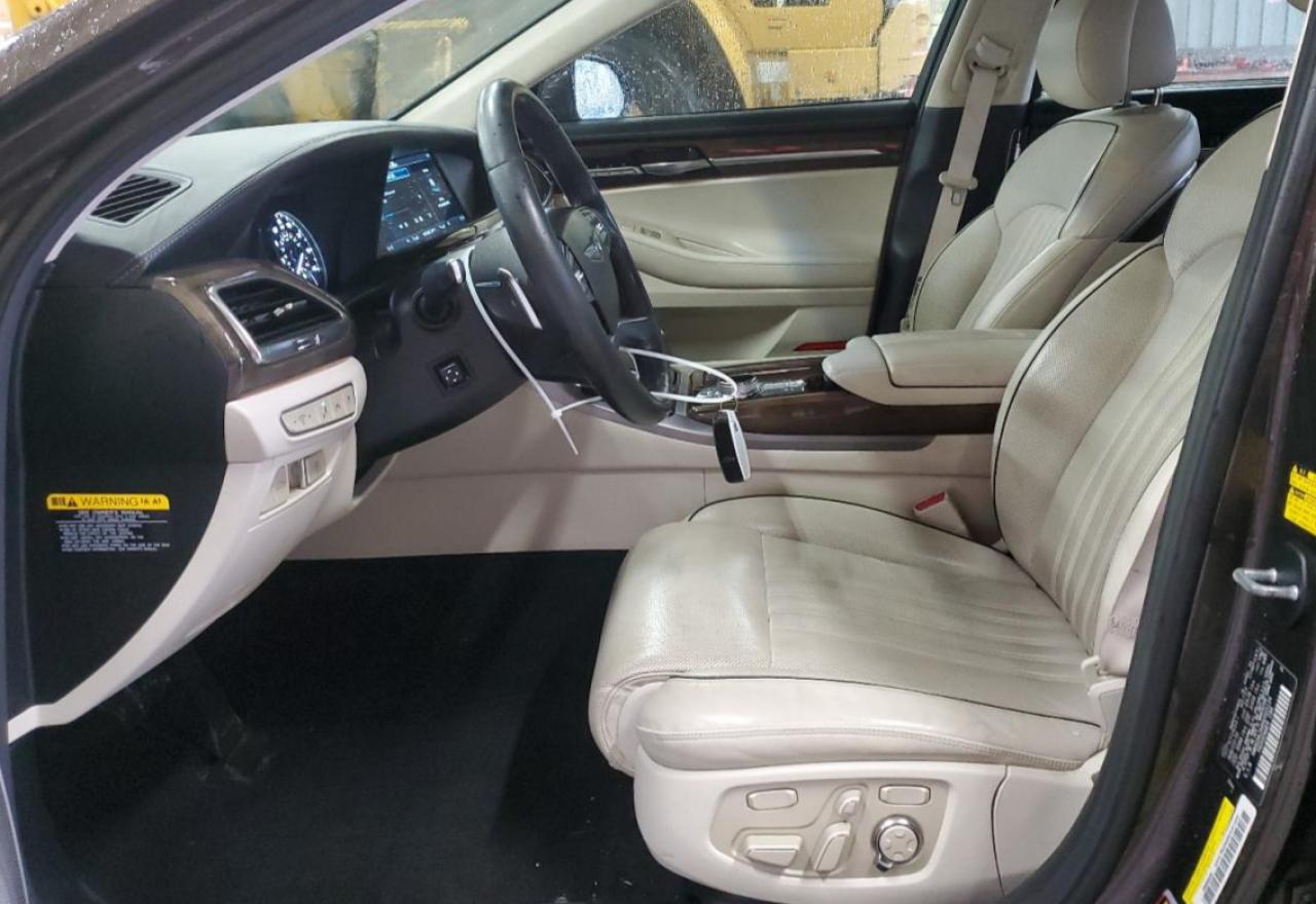 2017 Genesis G90 VIN KMHG34JA4HU023124 Copart auction photo, rear end / minor dent/scratches damage thumbnail 7