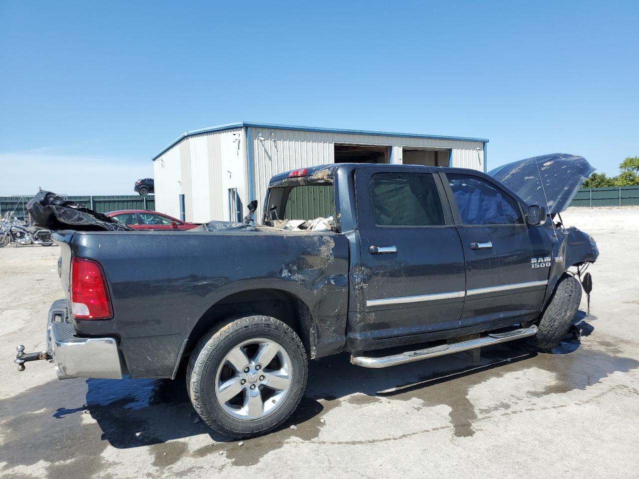 2016 RAM 1500 VIN 3C6RR7LT9GG214574 Copart auction photo, front end / all over damage thumbnail 3