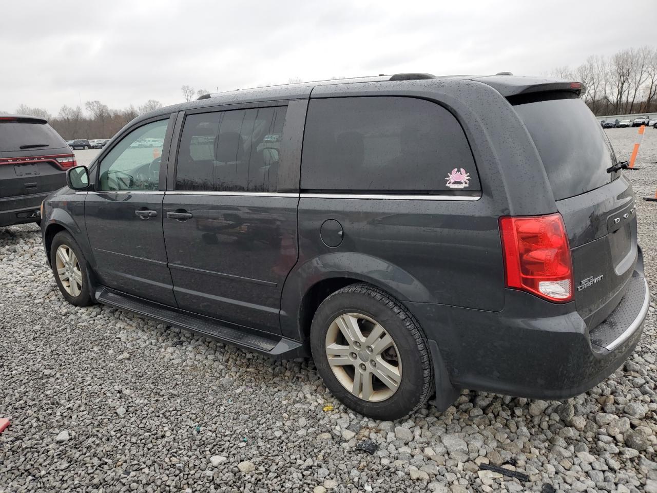 2012 Dodge Caravan VIN 2C4RDGDGXCR123066 Copart auction photo, front end / side damage thumbnail 2