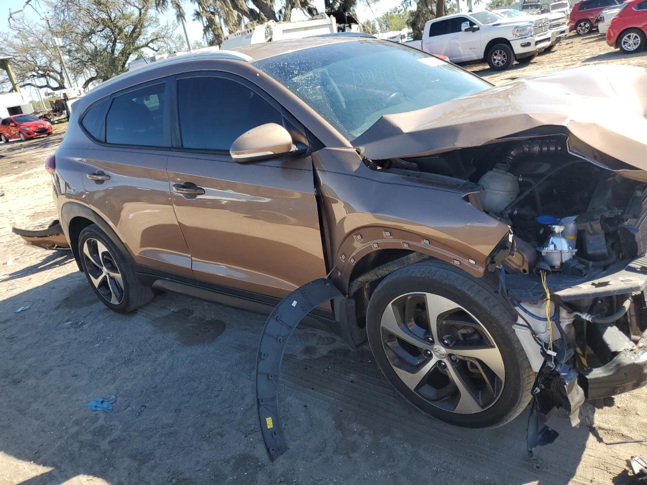 2016 Hyundai Tucson VIN KM8J33A28GU196118 Copart auction photo, front end damage thumbnail 4