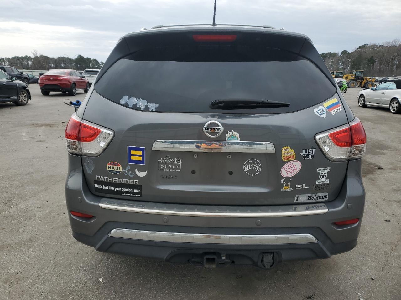 2015 Nissan Pathfinder VIN 5N1AR2MN4FC663506 Copart auction photo, front end damage thumbnail 6