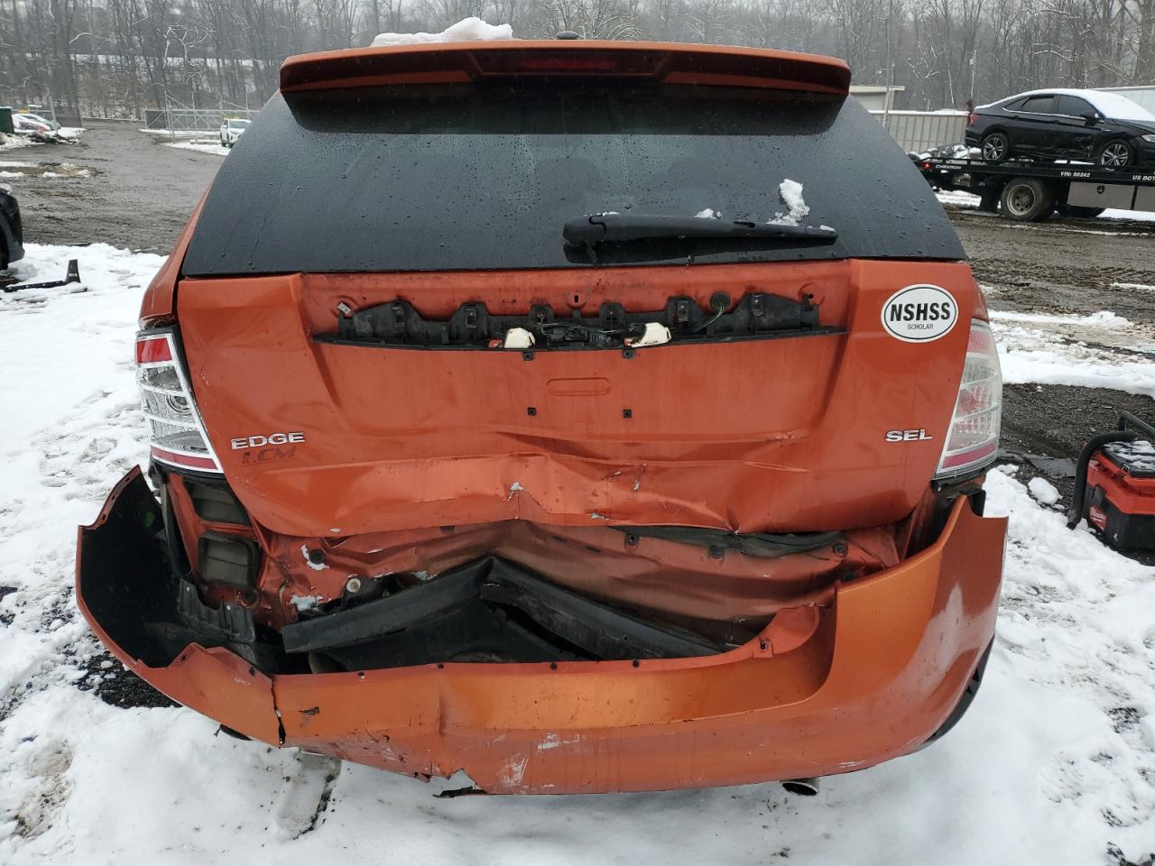 2007 Ford Edge VIN 2FMDK38C87BB08608 Copart auction photo, rear end / side damage thumbnail 6