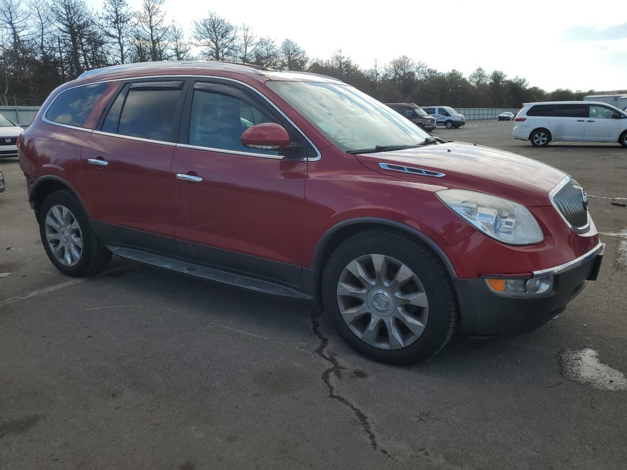 2012 Buick Enclave VIN 5GAKVDED0CJ133273 Copart auction photo, rear end / front end damage thumbnail 4