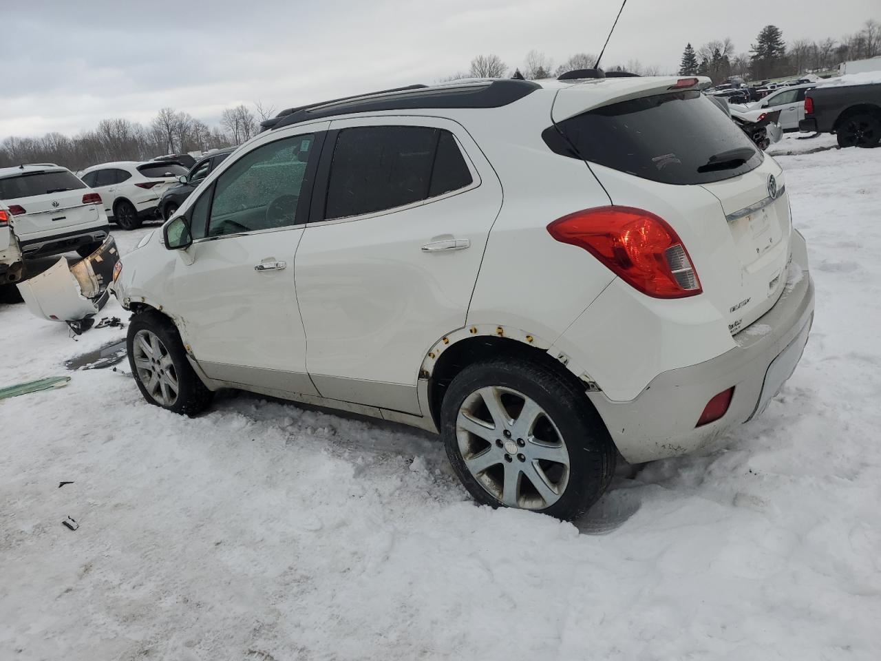 2016 Buick Encore VIN KL4CJGSB6GB563676 Copart auction photo, front end / side damage thumbnail 2