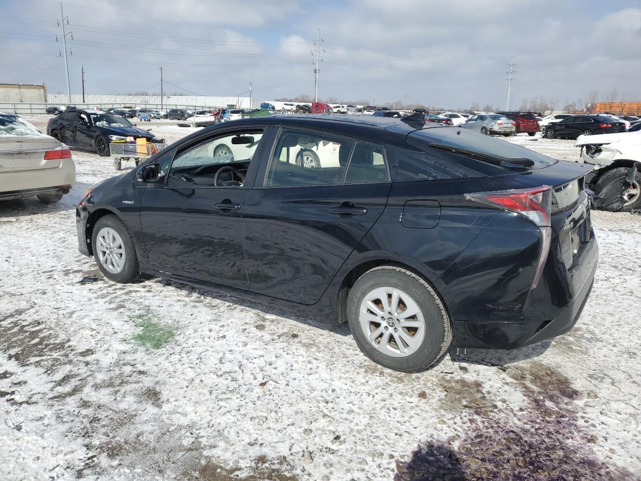 2016 Toyota Prius VIN JTDKBRFU0G3004138 Copart auction photo, side damage thumbnail 2