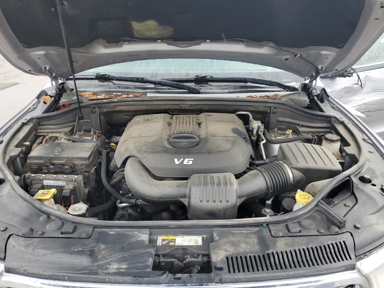 2014 Dodge Durango VIN 1C4RDJEG5EC500930 Copart auction photo, side / front end damage thumbnail 13