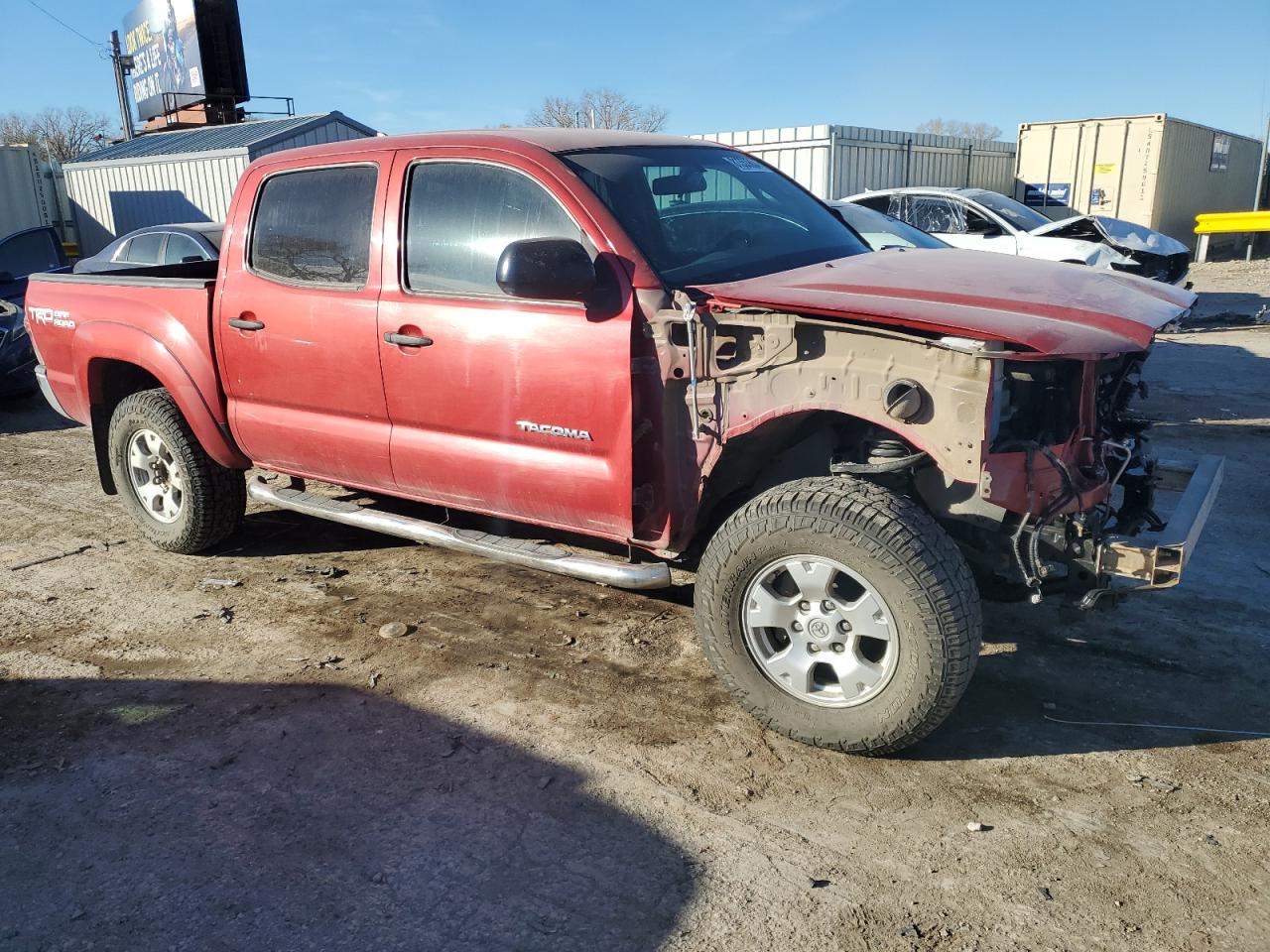 2014 Toyota Tacoma VIN 3TMLU4ENXEM151980 Copart auction photo, front end damage thumbnail 4