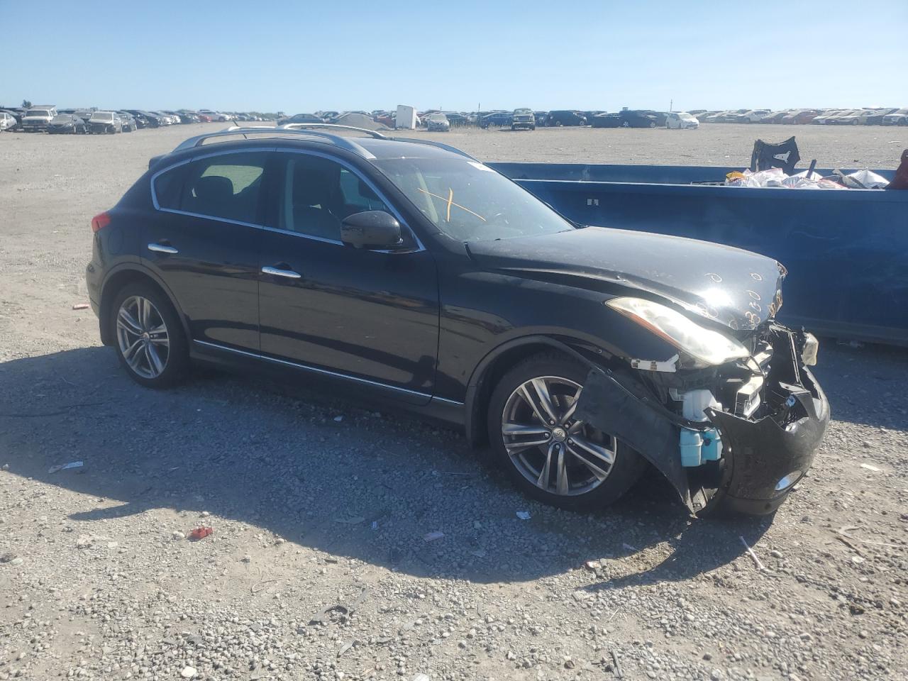 2012 Infiniti EX VIN JN1AJ0HP6CM401376 Copart auction photo, front end damage thumbnail 4
