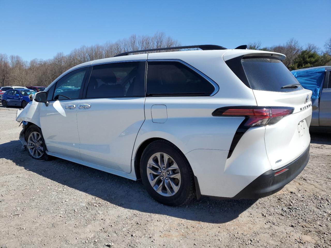 2022 Toyota Sienna VIN 5TDYSKFC9NS041127 Copart auction photo, front end / side damage thumbnail 2