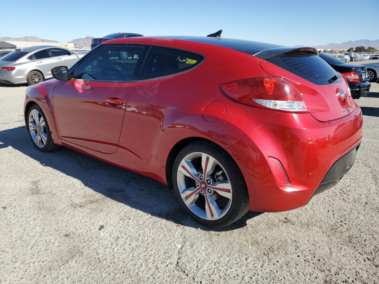 2017 Hyundai Veloster VIN KMHTC6AD6HU315510 Copart auction photo, side / front end damage thumbnail 2