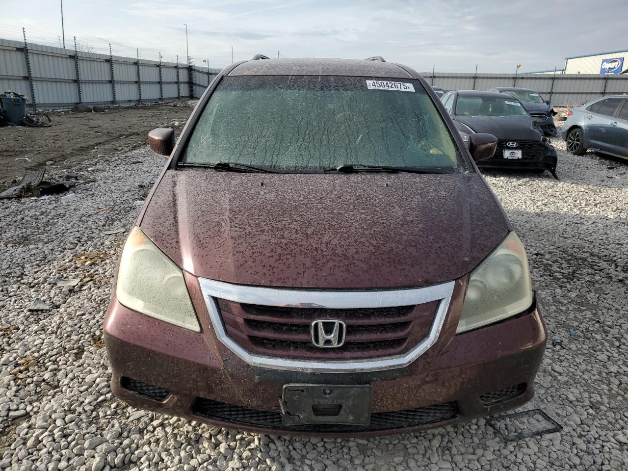 2008 Honda Odyssey VIN 5FNRL38408B115282 Copart auction photo, front end damage thumbnail 5