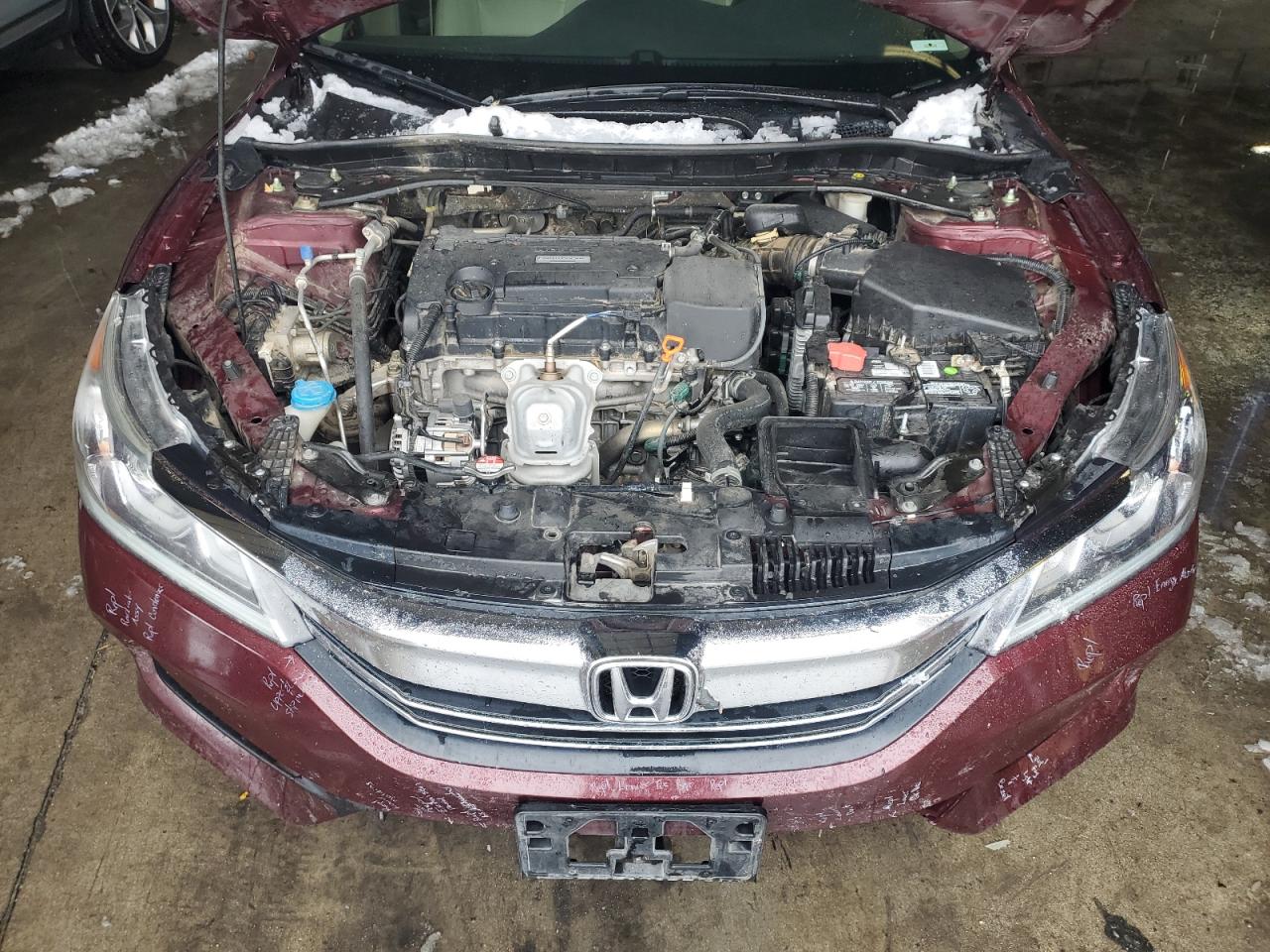 2016 Honda Accord VIN 1HGCR2F88GA234856 Copart auction photo, front end / undercarriage damage thumbnail 11