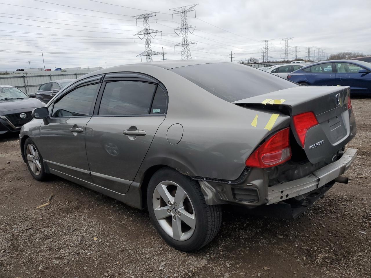 2007 Honda Civic VIN 1HGFA16867L072213 Copart auction photo, rear end damage thumbnail 2