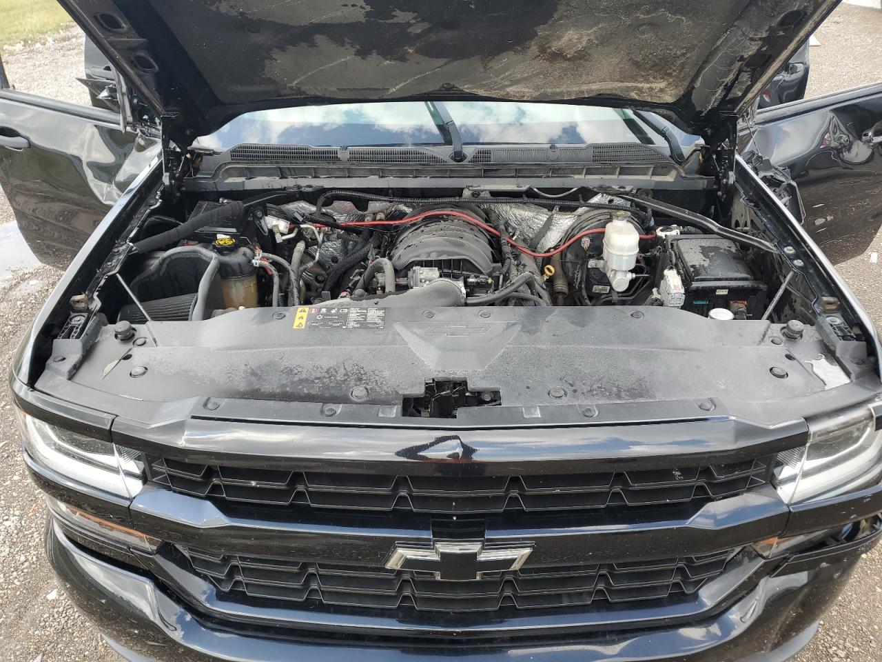 2018 Chevrolet Silverado VIN 3GCUKPEC6JG355405 Copart auction photo, front end / side damage thumbnail 11