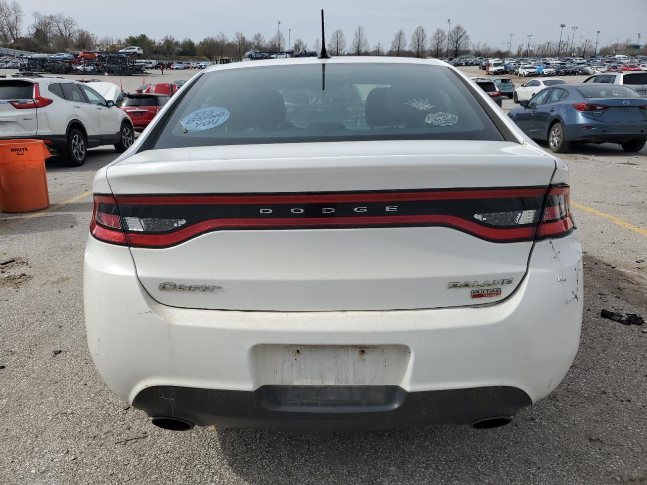2013 Dodge Dart VIN 1C3CDFBH3DD135628 Copart auction photo, side / all over damage thumbnail 6