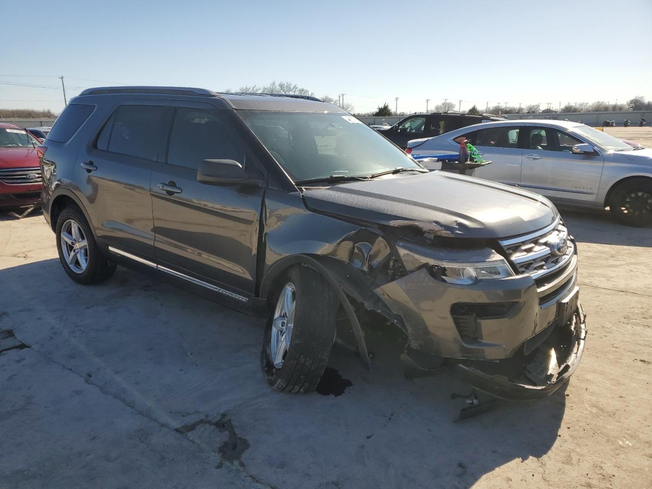 2018 Ford Explorer VIN 1FM5K7D8XJGA31432 Copart auction photo, all over damage thumbnail 4
