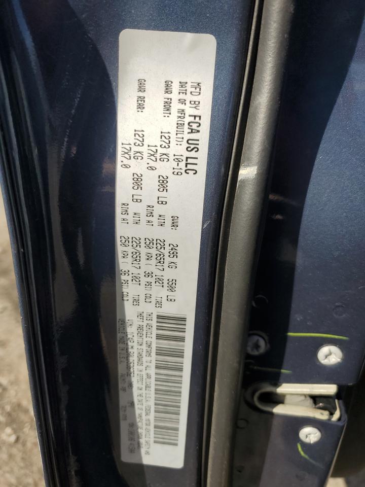 2020 Jeep Grand Cherokee VIN 1C4PJMLB0LD536752 Copart auction photo, front end / side damage thumbnail 15