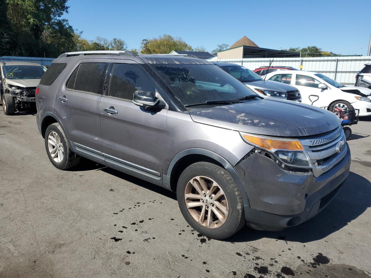 2014 Ford Explorer VIN 1FM5K8D84EGA05565 Copart auction photo, front end damage thumbnail 4