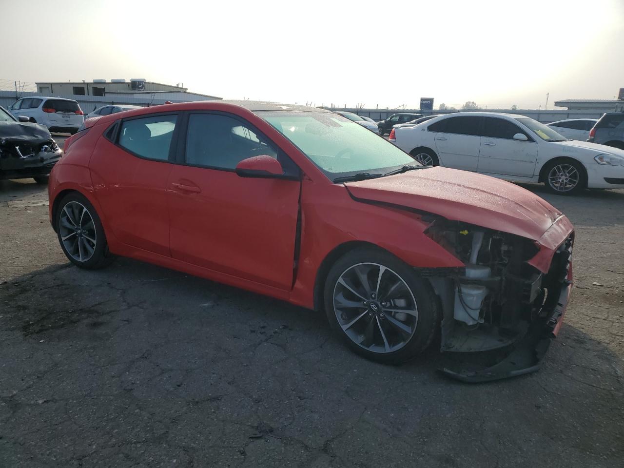 2020 Hyundai Veloster VIN KMHTG6AF0LU030431 Copart auction photo, front end damage thumbnail 4