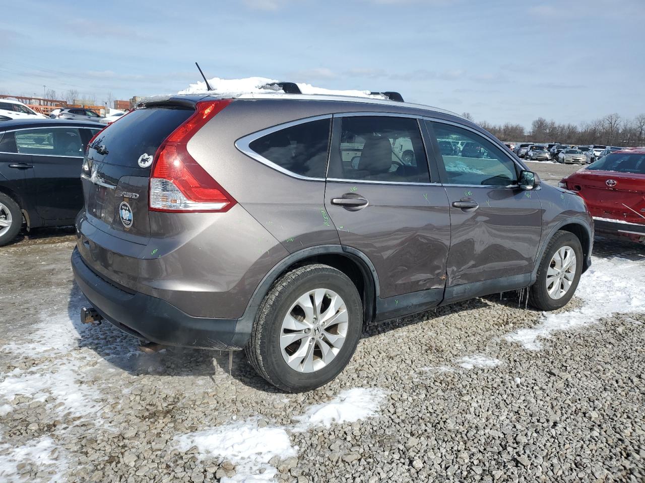 2013 Honda CR-V VIN 5J6RM4H75DL085422 Copart auction photo, side / minor dent/scratches damage thumbnail 3