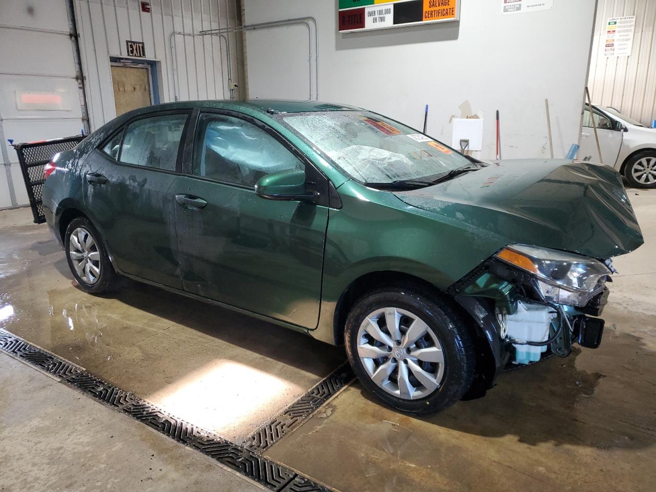 2015 Toyota Corolla VIN 2T1BURHE0FC242576 Copart auction photo, front end damage thumbnail 4