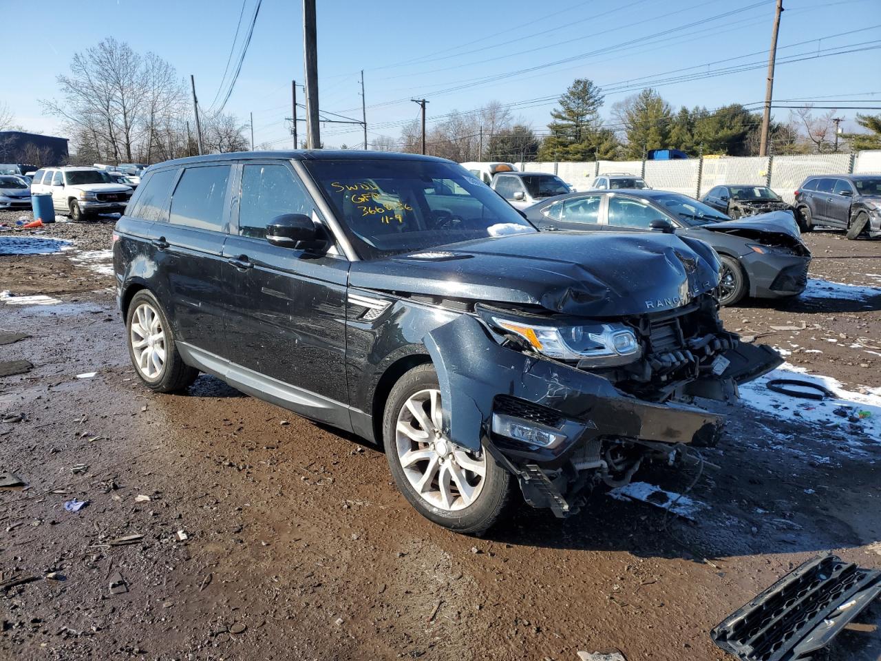 2016 Land Rover Range Rover VIN SALWR2PF7GA597828 Copart auction photo, front end damage thumbnail 4