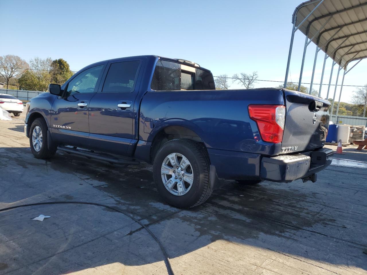 2018 Nissan Titan VIN 1N6AA1E60JN545833 Copart auction photo, side / front end damage thumbnail 2