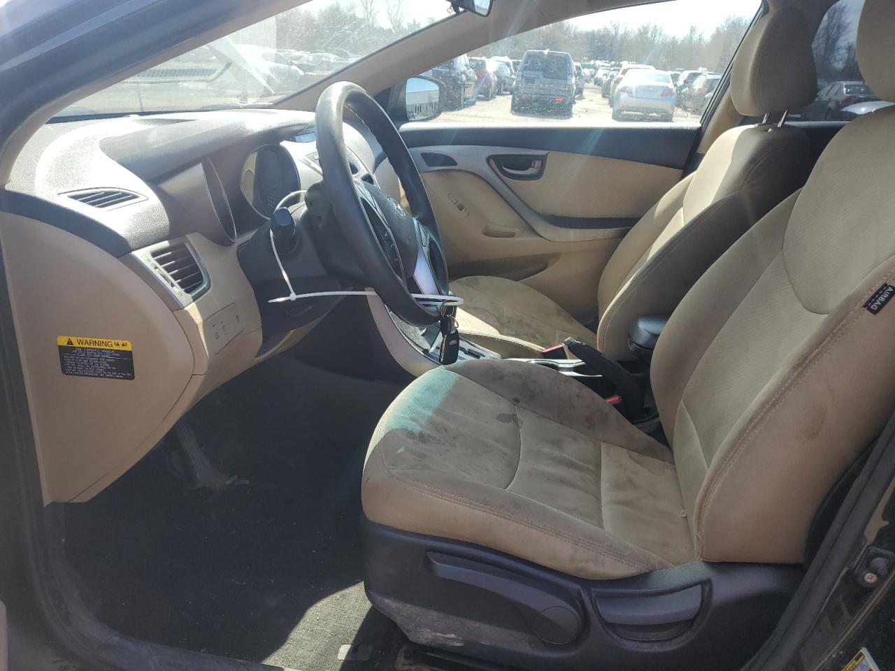 2012 Hyundai Elantra VIN 5NPDH4AE5CH092225 Copart auction photo, all over damage thumbnail 7