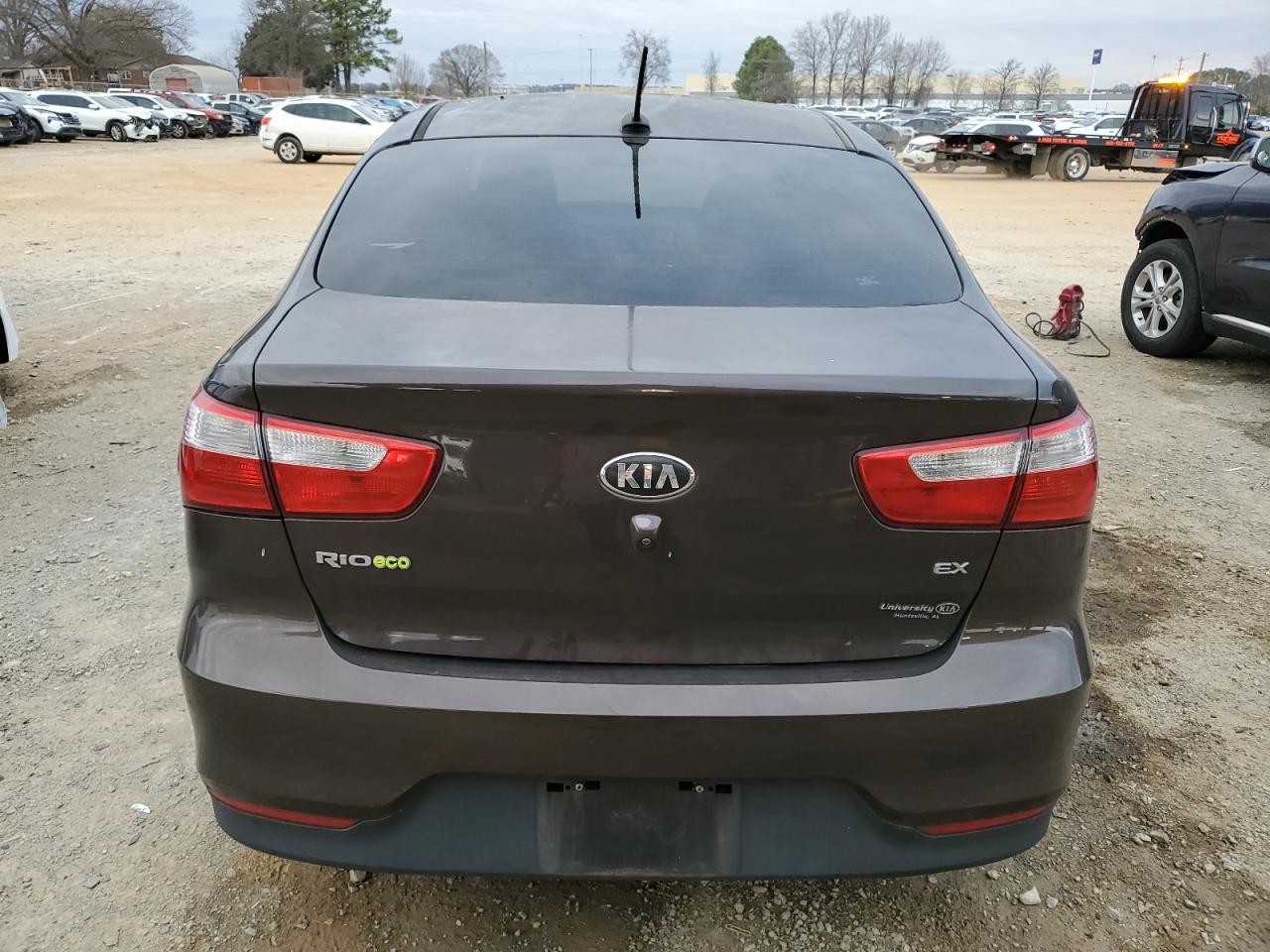 2016 KIA Rio VIN KNADN4A39G6681539 Copart auction photo, front end / side damage thumbnail 6