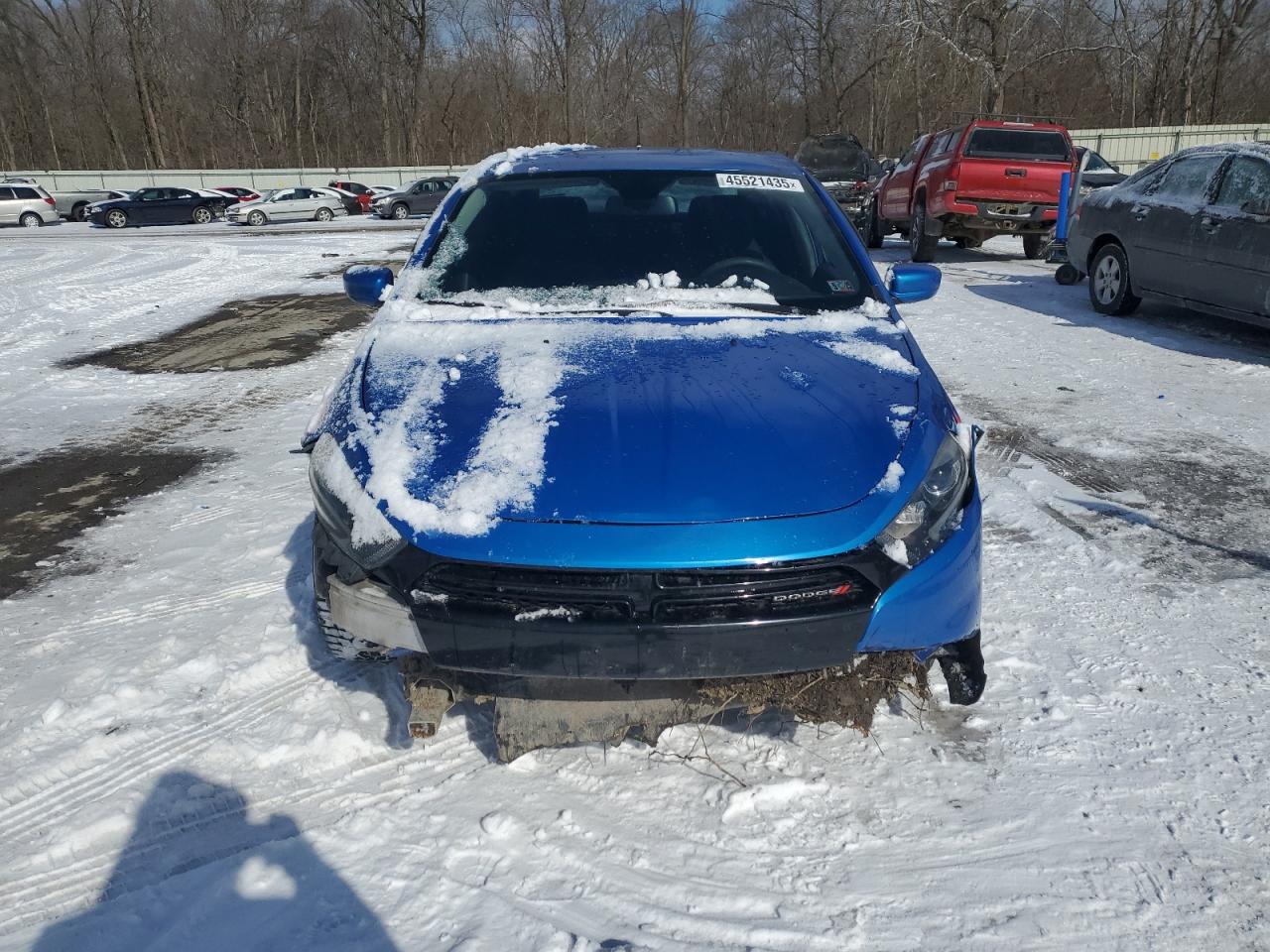 2016 Dodge Dart VIN 1C3CDFAAXGD529782 Copart auction photo, front end / side damage thumbnail 5