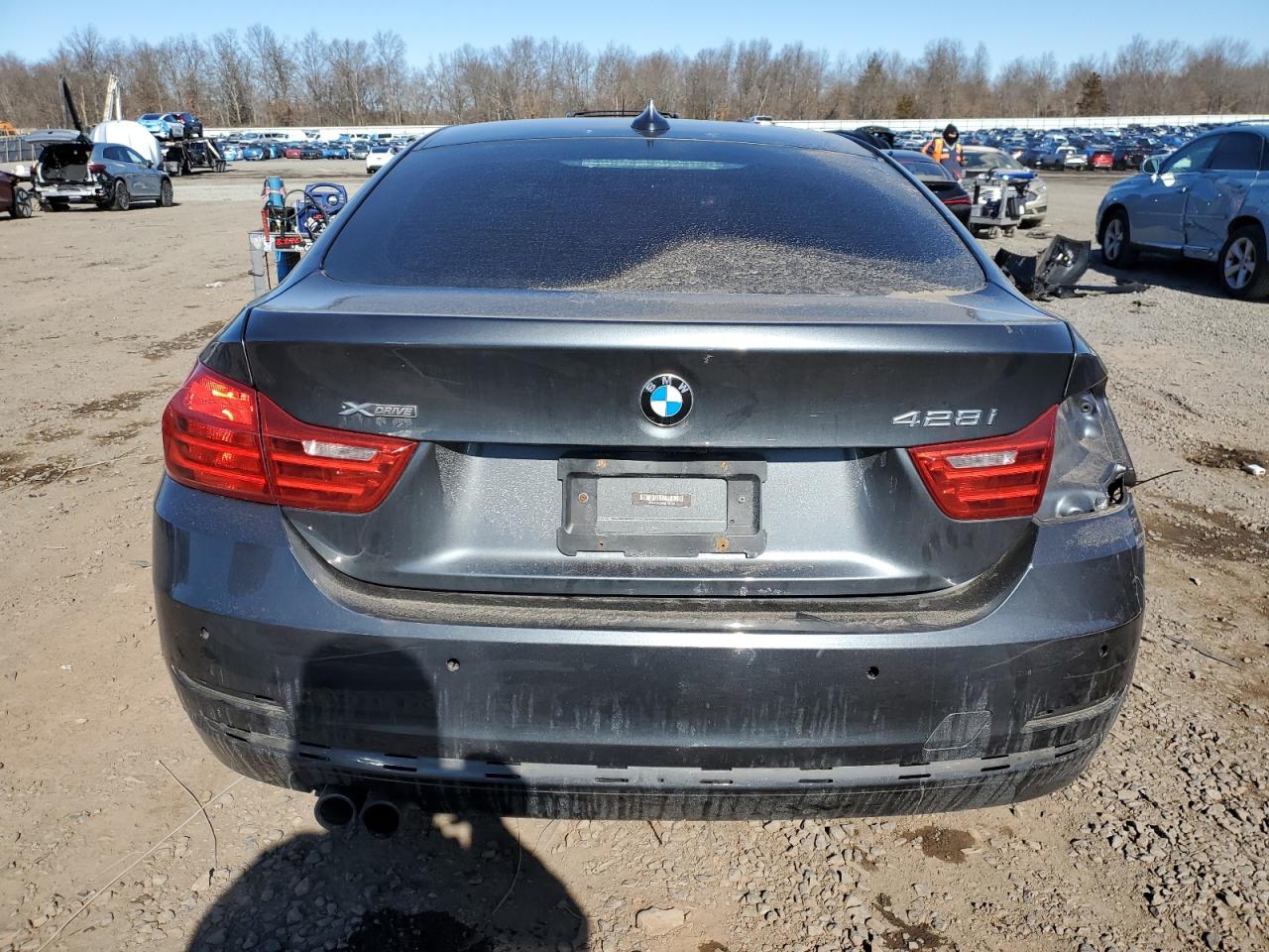 2016 BMW 4er VIN WBA4C9C50GG137930 Copart auction photo, rear end / side damage thumbnail 6