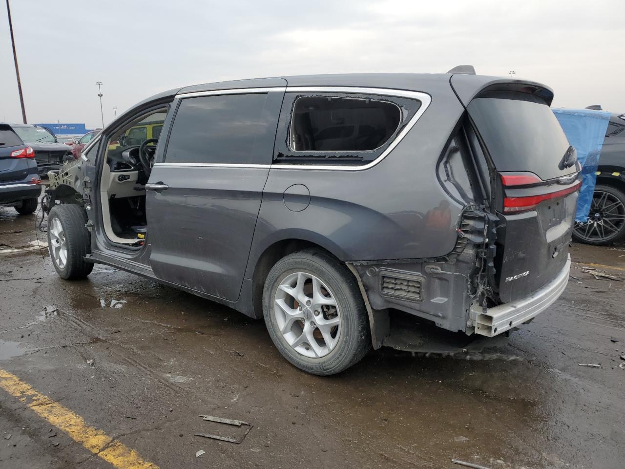2021 Chrysler Pacifica VIN 2C4RC1BGXMR527814 Copart auction photo, stripped damage thumbnail 2
