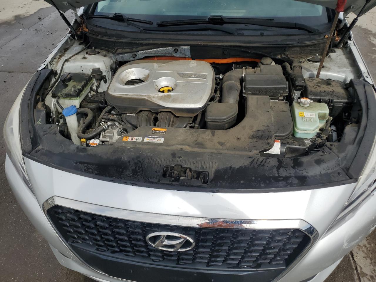 2016 Hyundai Sonata VIN KMHE24L18GA014921 Copart auction photo, front end / rear end damage thumbnail 11
