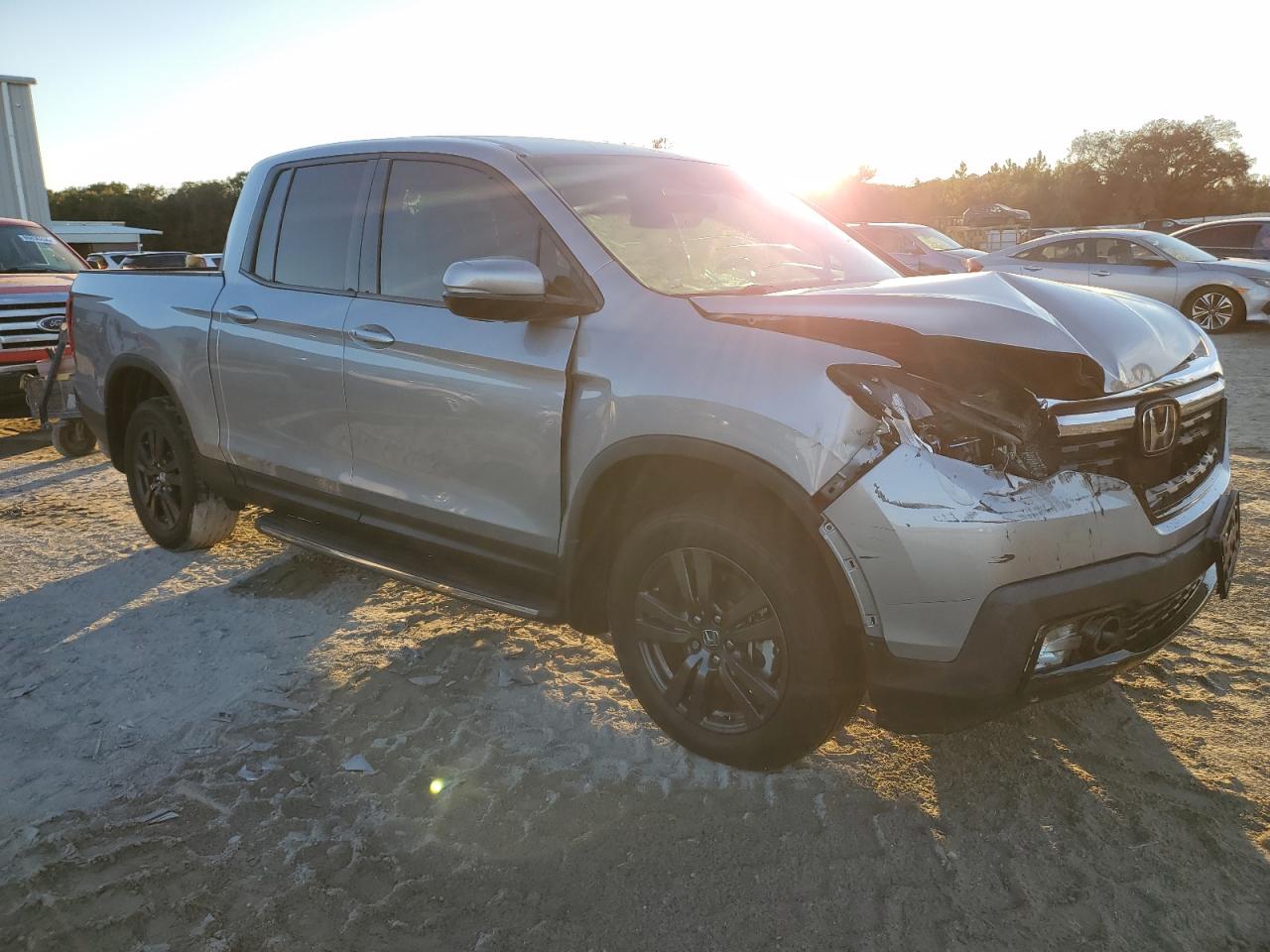 2020 Honda Ridgeline VIN 5FPYK3F13LB023140 Copart auction photo, front end damage thumbnail 4