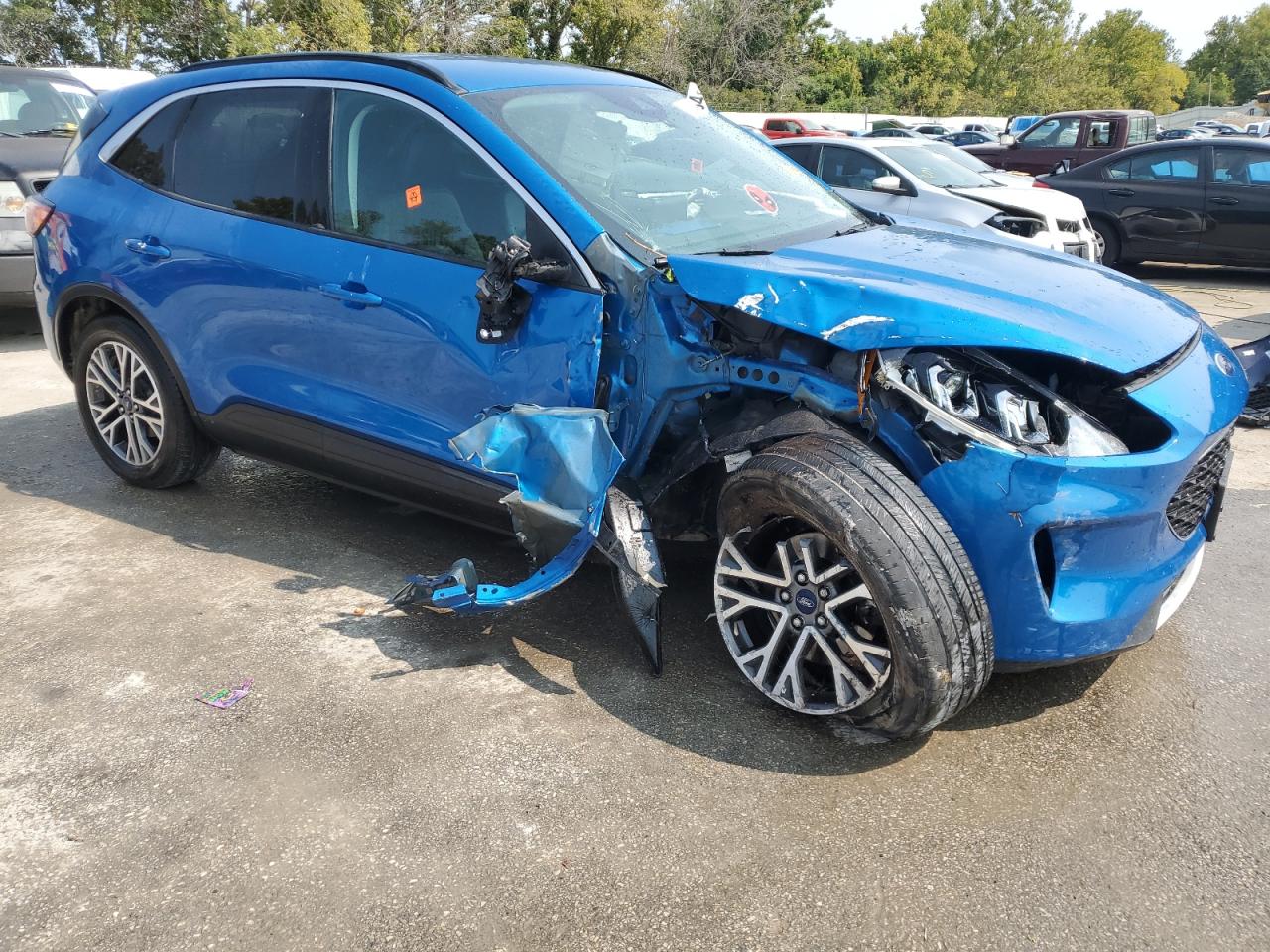 2021 Ford Escape VIN 1FMCU9H67MUA64867 Copart auction photo, side damage thumbnail 4