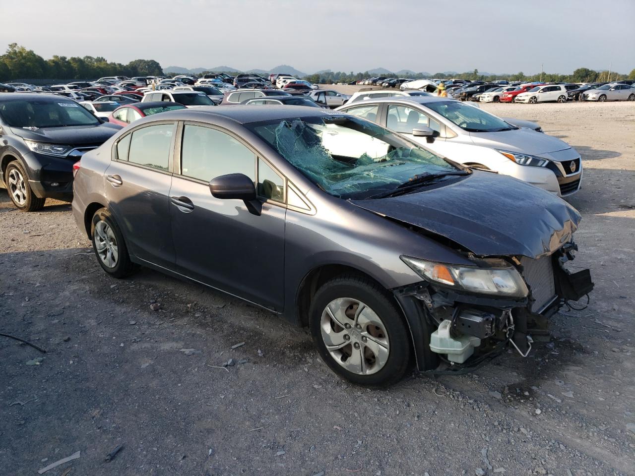 2015 Honda Civic VIN 19XFB2F5XFE057499 Copart auction photo, front end / minor dent/scratches damage thumbnail 4