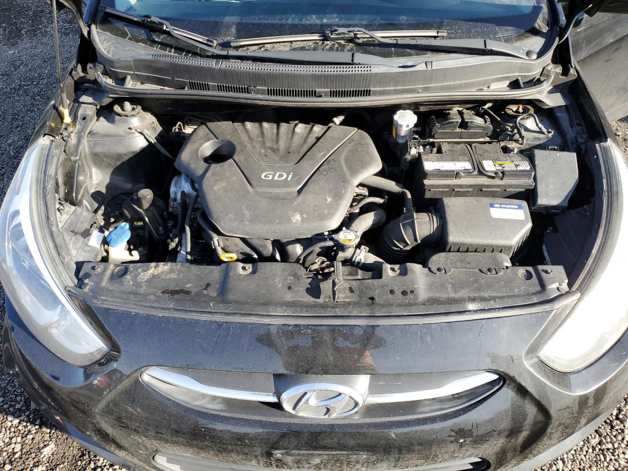 2015 Hyundai Accent VIN KMHCT5AE0FU220649 Copart auction photo, vandalism / minor dent/scratches damage thumbnail 11