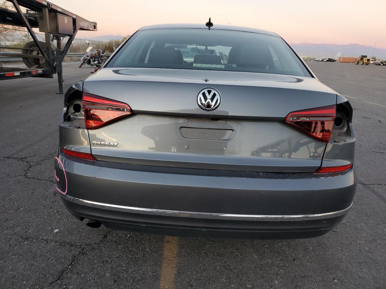 2019 Volkswagen Passat VIN 1VWLA7A3XKC007614 Copart auction photo, side / rear end damage thumbnail 6